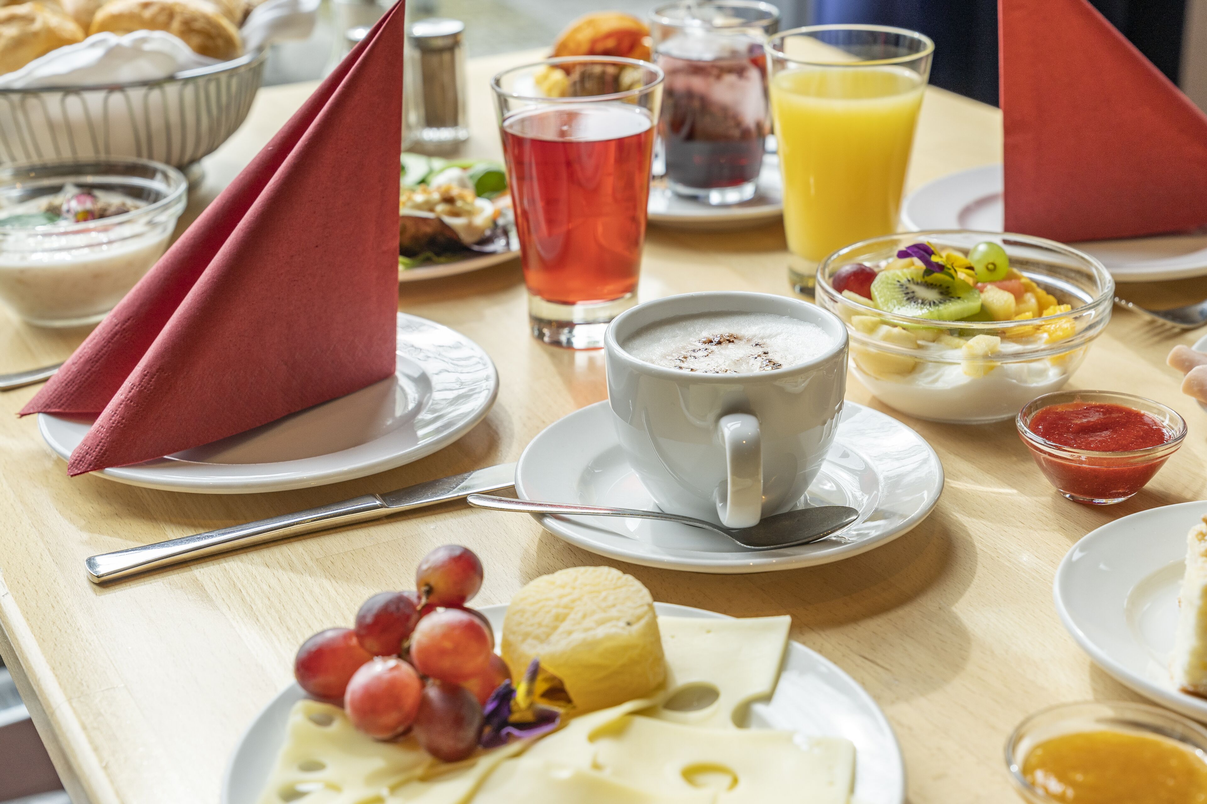 daily buffet breakfast (eur 9.50 per person)