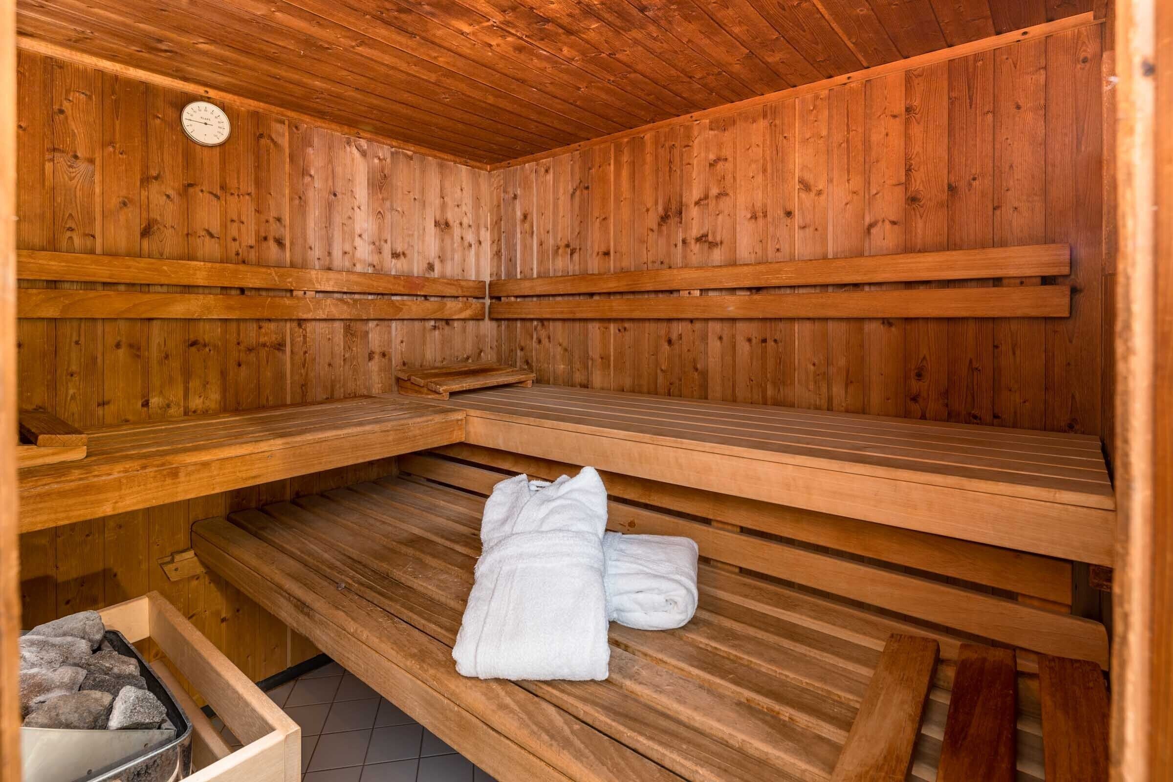 sauna, steam room