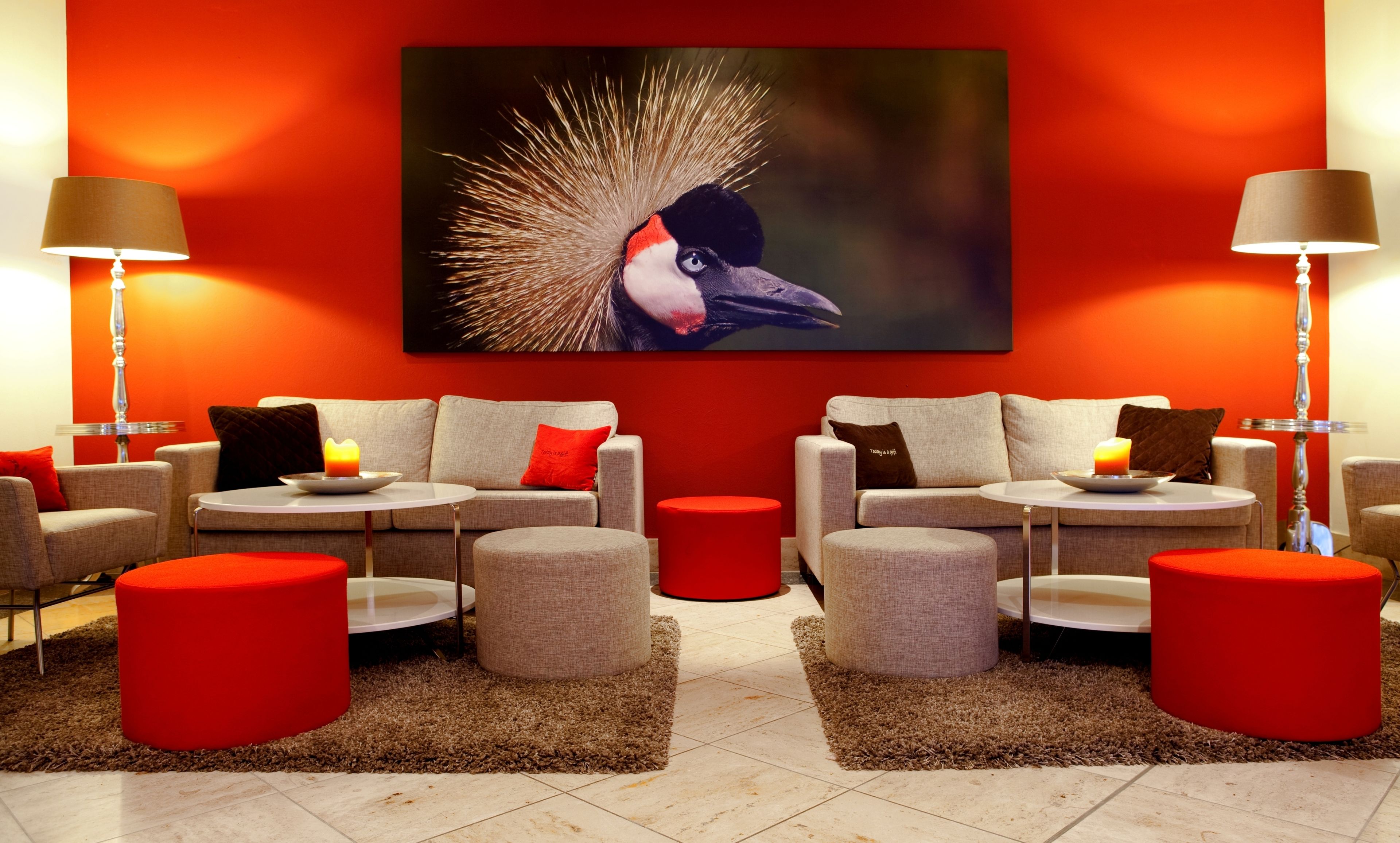 Sitteområde i lobbyen