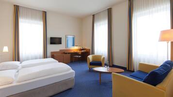Executive-Doppelzimmer | Allergikerbettwaren, Zimmersafe, Schreibtisch, Verdunkelungsvorhänge