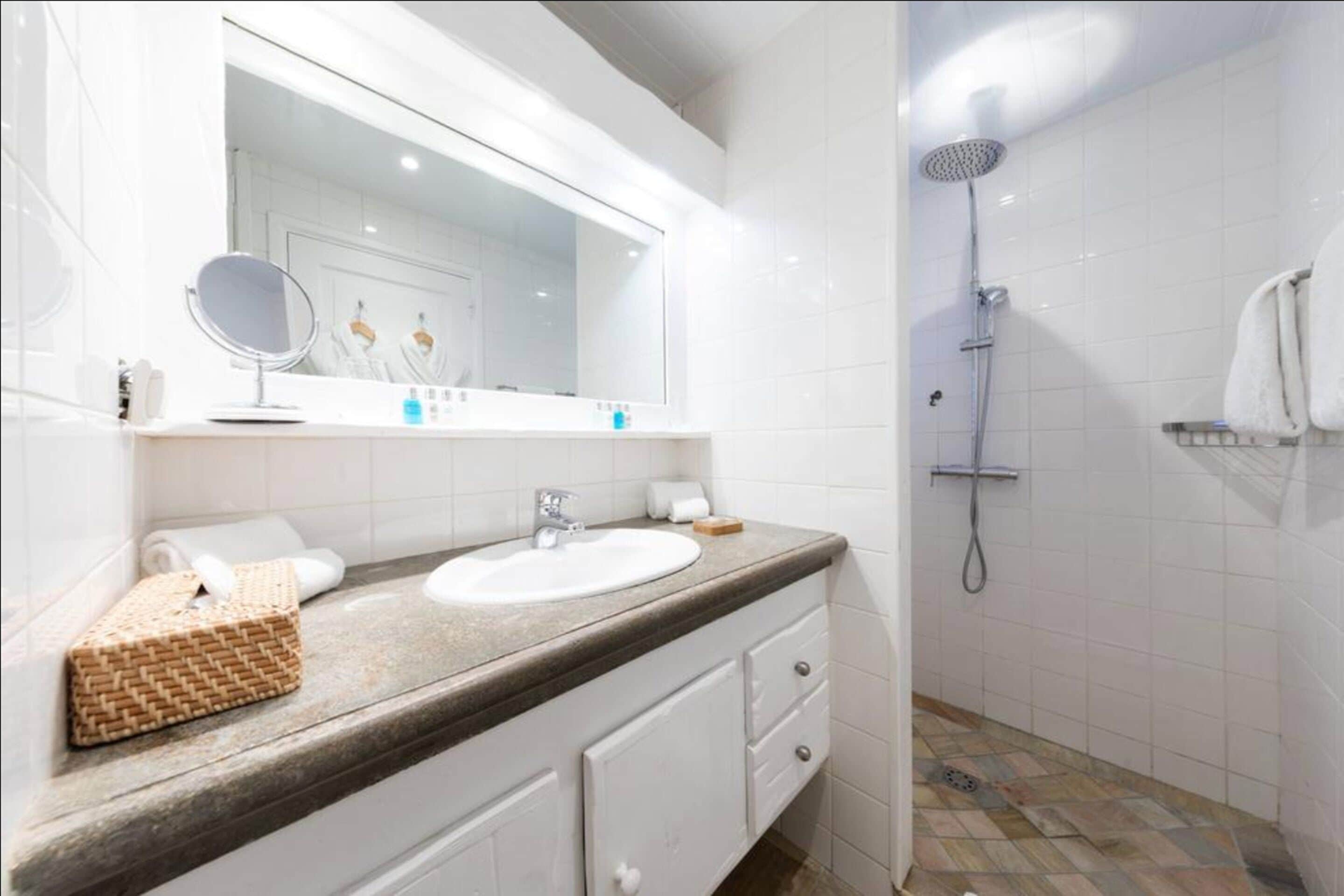suite, beachfront | bathroom | shower, rainfall showerhead, free toiletries, hair dryer