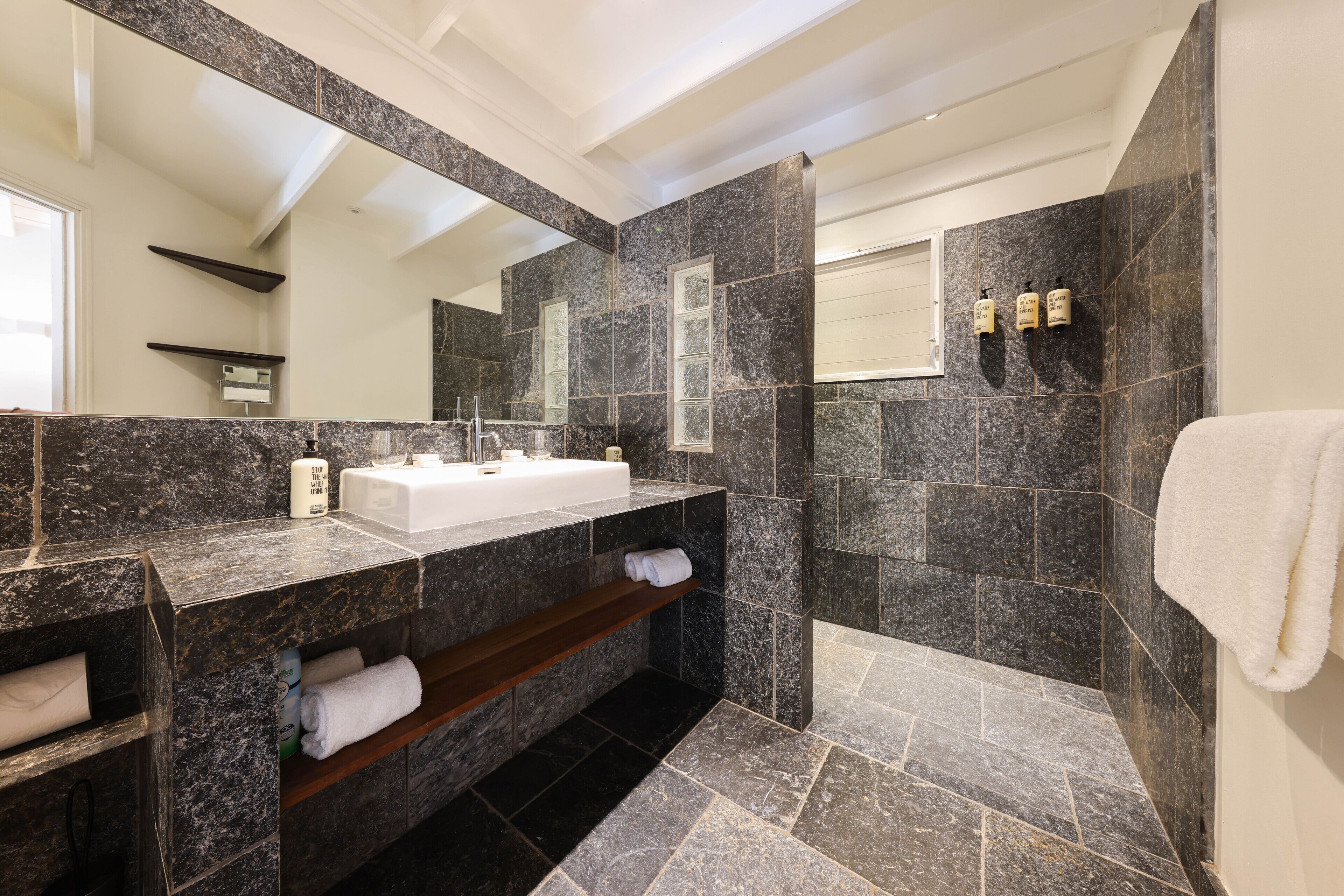 superior room, garden view | bathroom | shower, rainfall showerhead, free toiletries, hair dryer