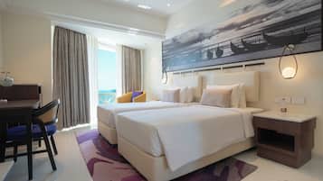 Minibar, in-room safe, desk, laptop workspace