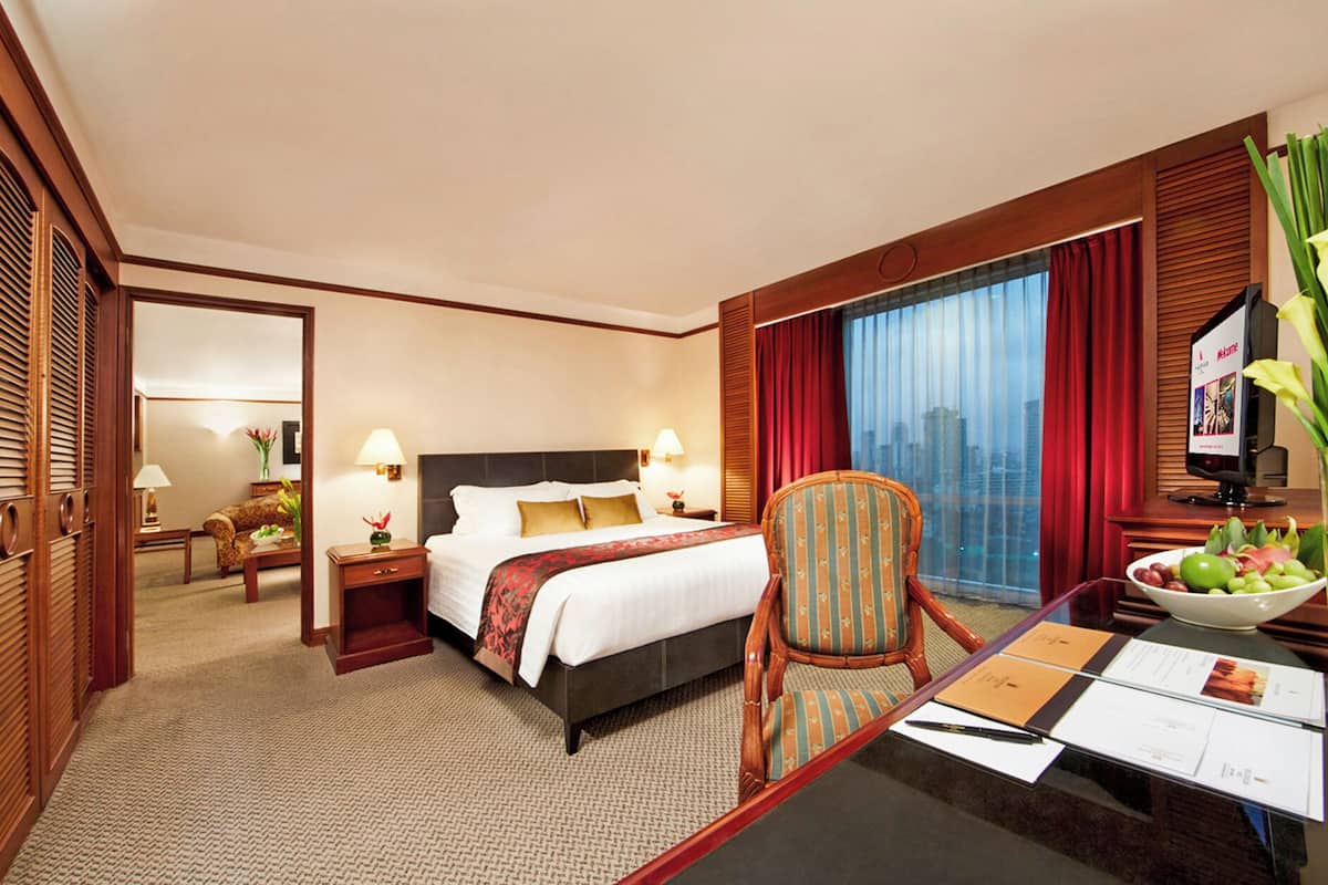 Executive Suite | 1 quarto, cofres nos quartos, escrivaninha, cortinas blackout
