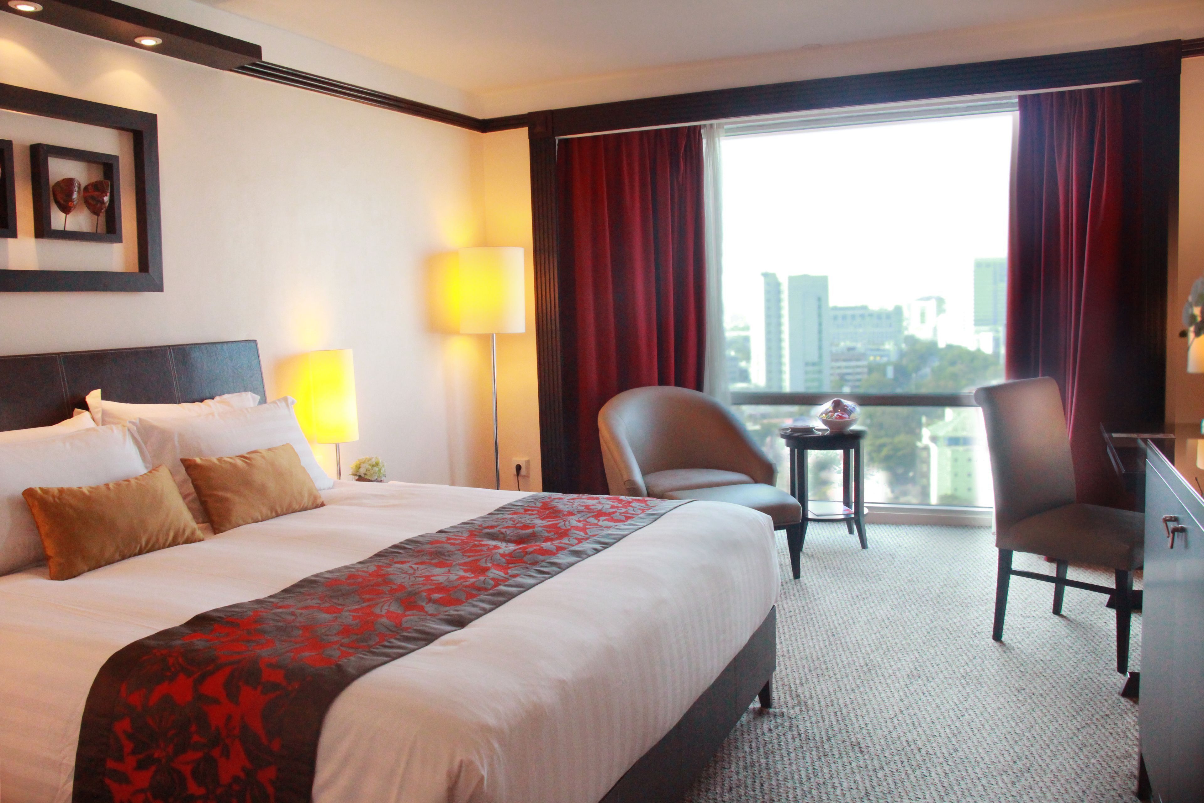 In-room safe, desk, blackout curtains, soundproofing