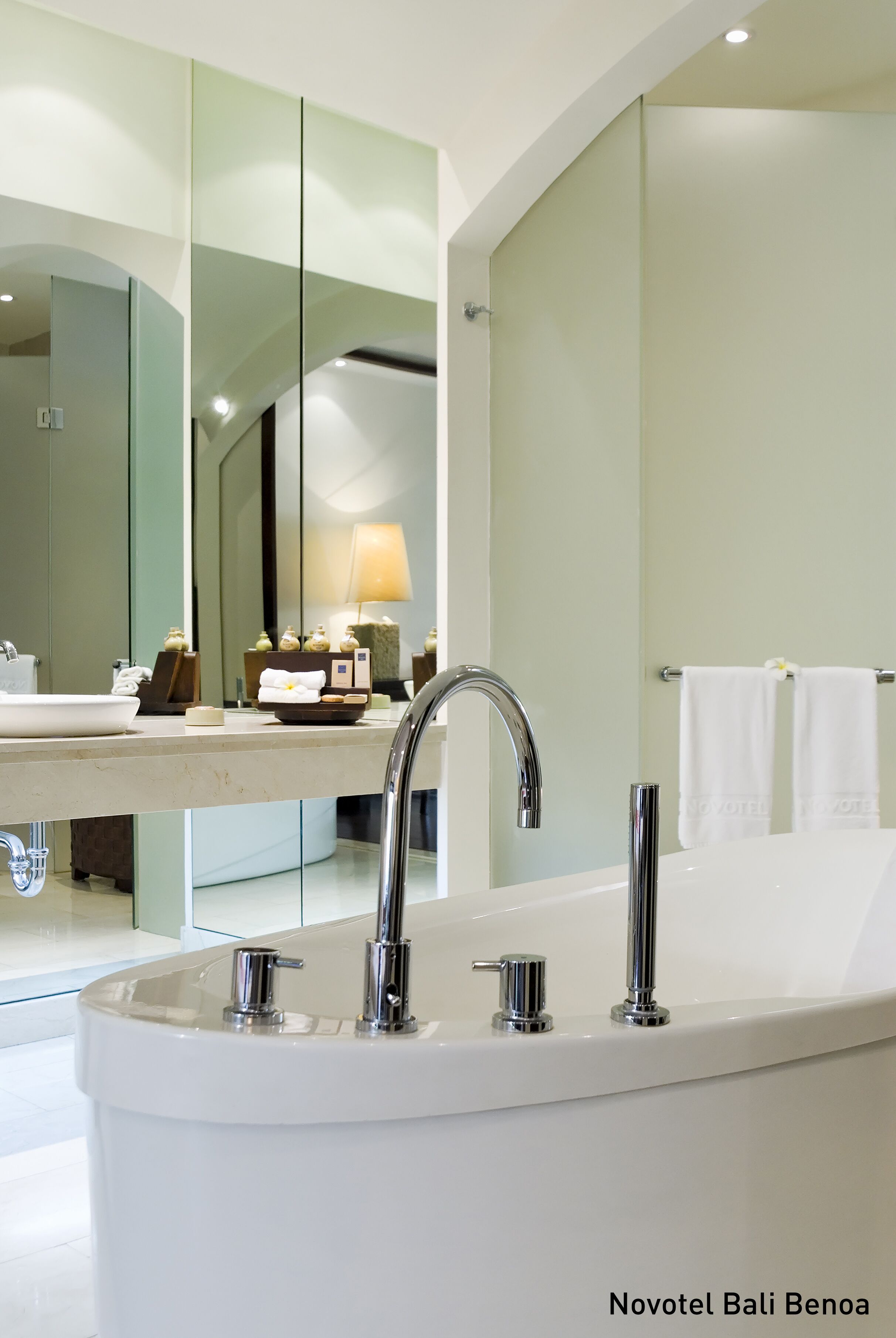 eco-friendly toiletries, hair dryer, bathrobes, slippers