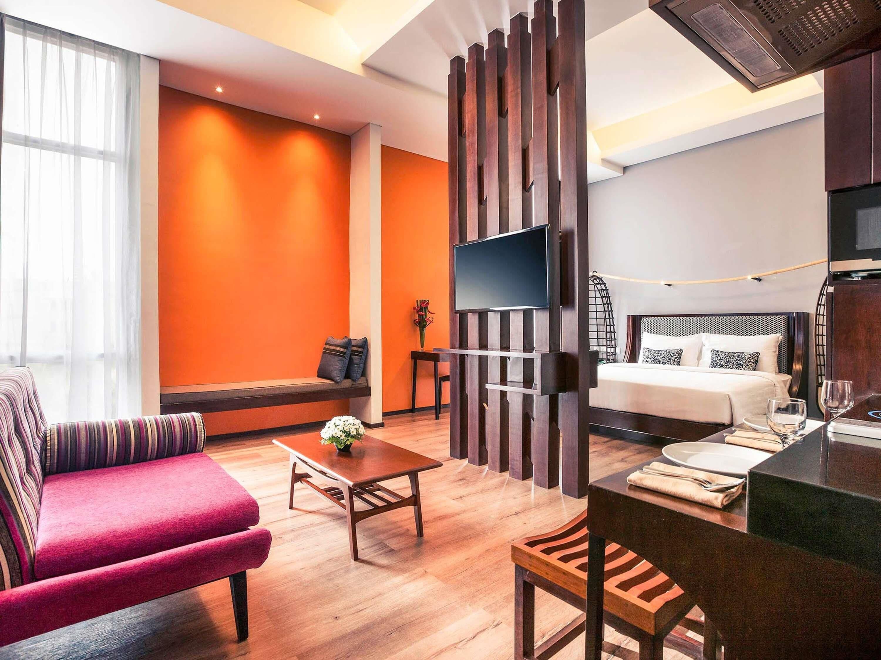 Studio, 1 très grand lit et 1 canapé-lit (Suite) | Literie de qualité supérieure, articles gratuits dans le mini-bar