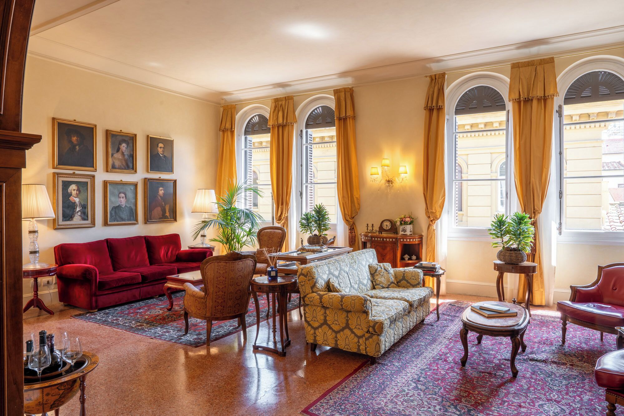 Sala de estar en el lobby