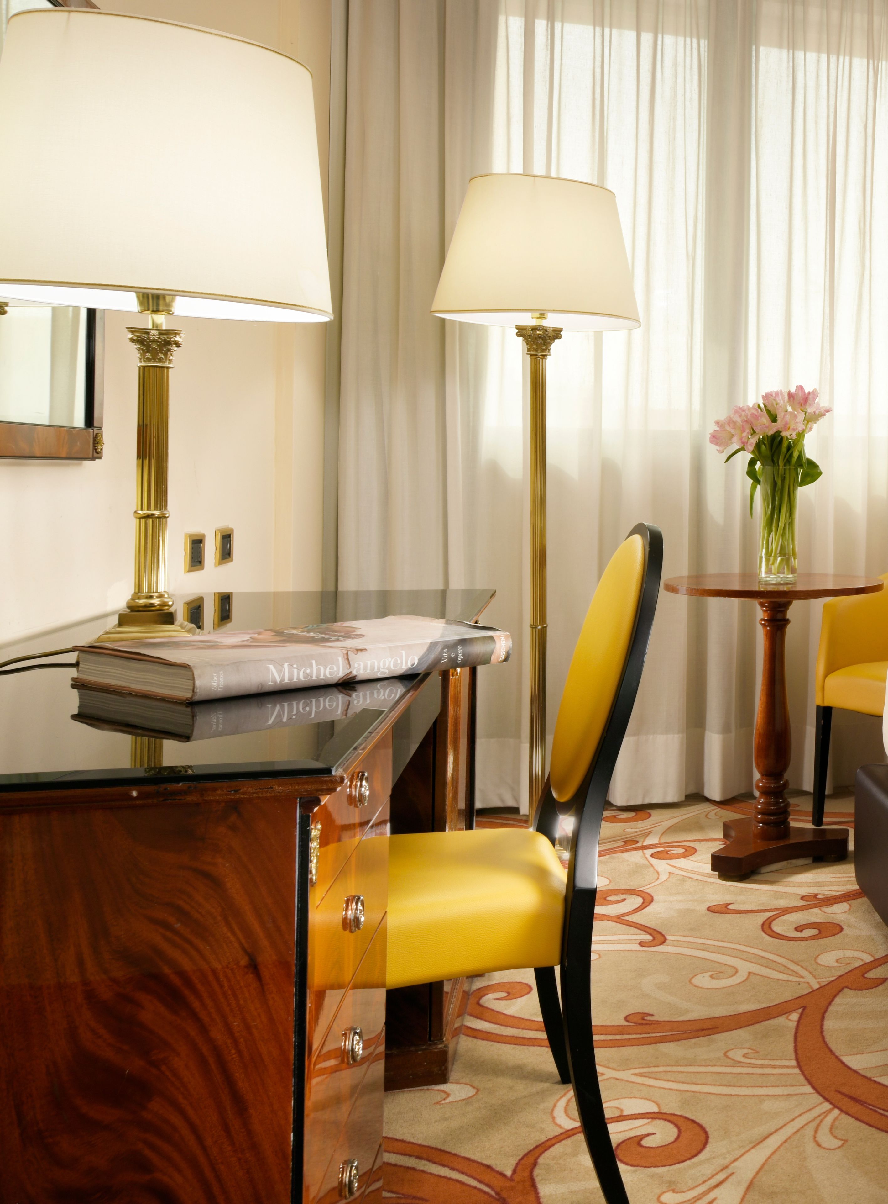 hypo-allergenic bedding, down duvets, minibar, in-room safe