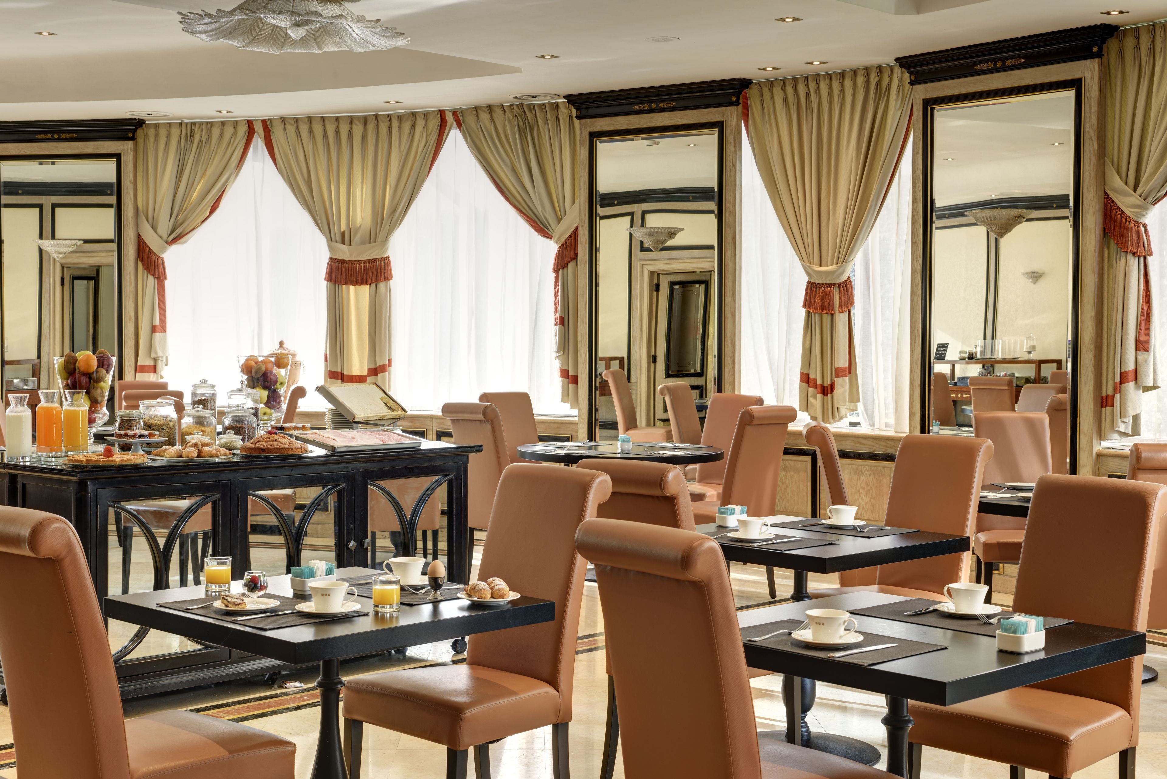 daily buffet breakfast (eur 15 per person)