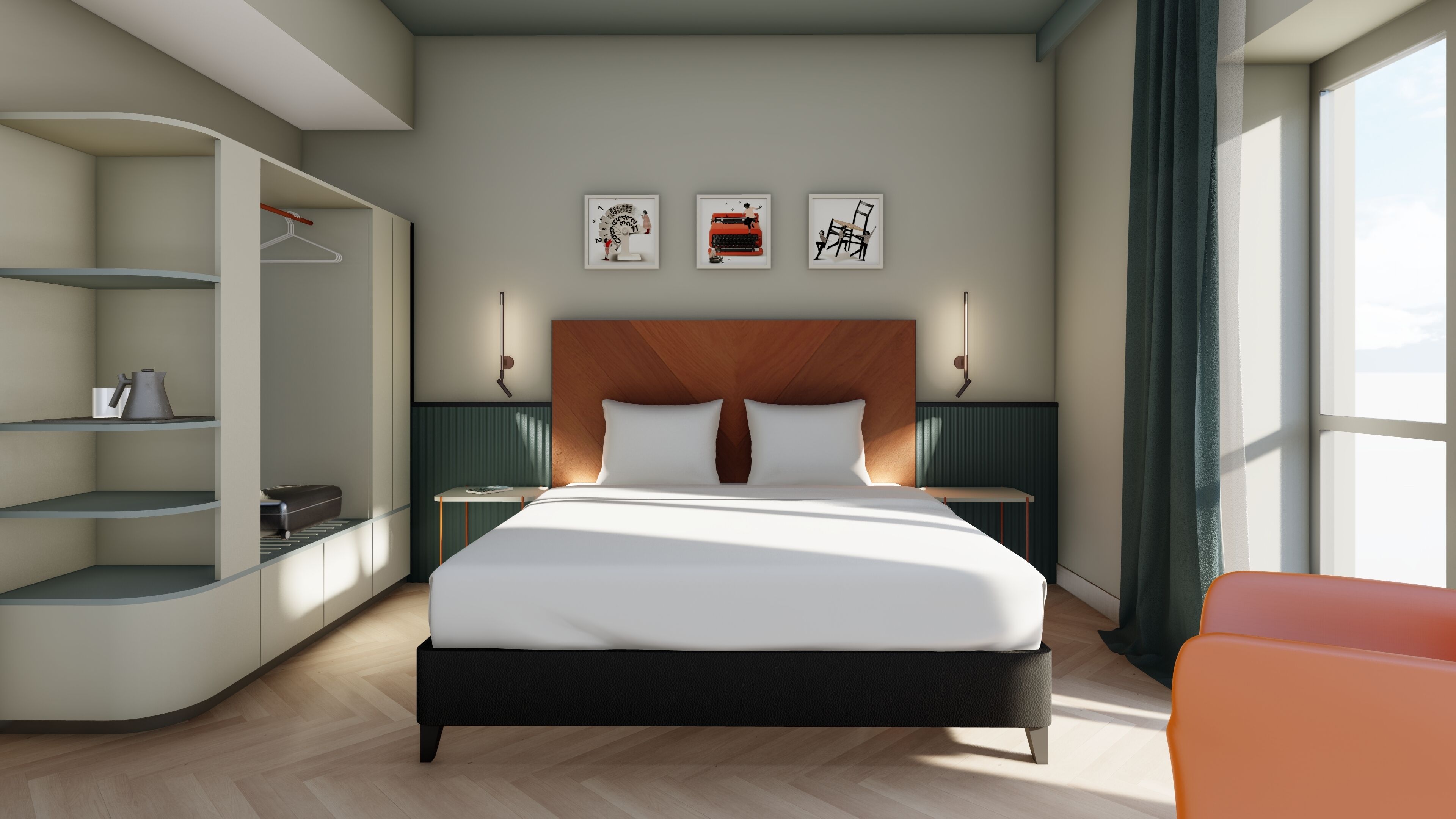 Deluxe Double Room | Down duvets, in-room safe, desk, blackout curtains