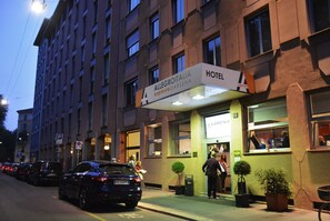 Front of property - evening/night