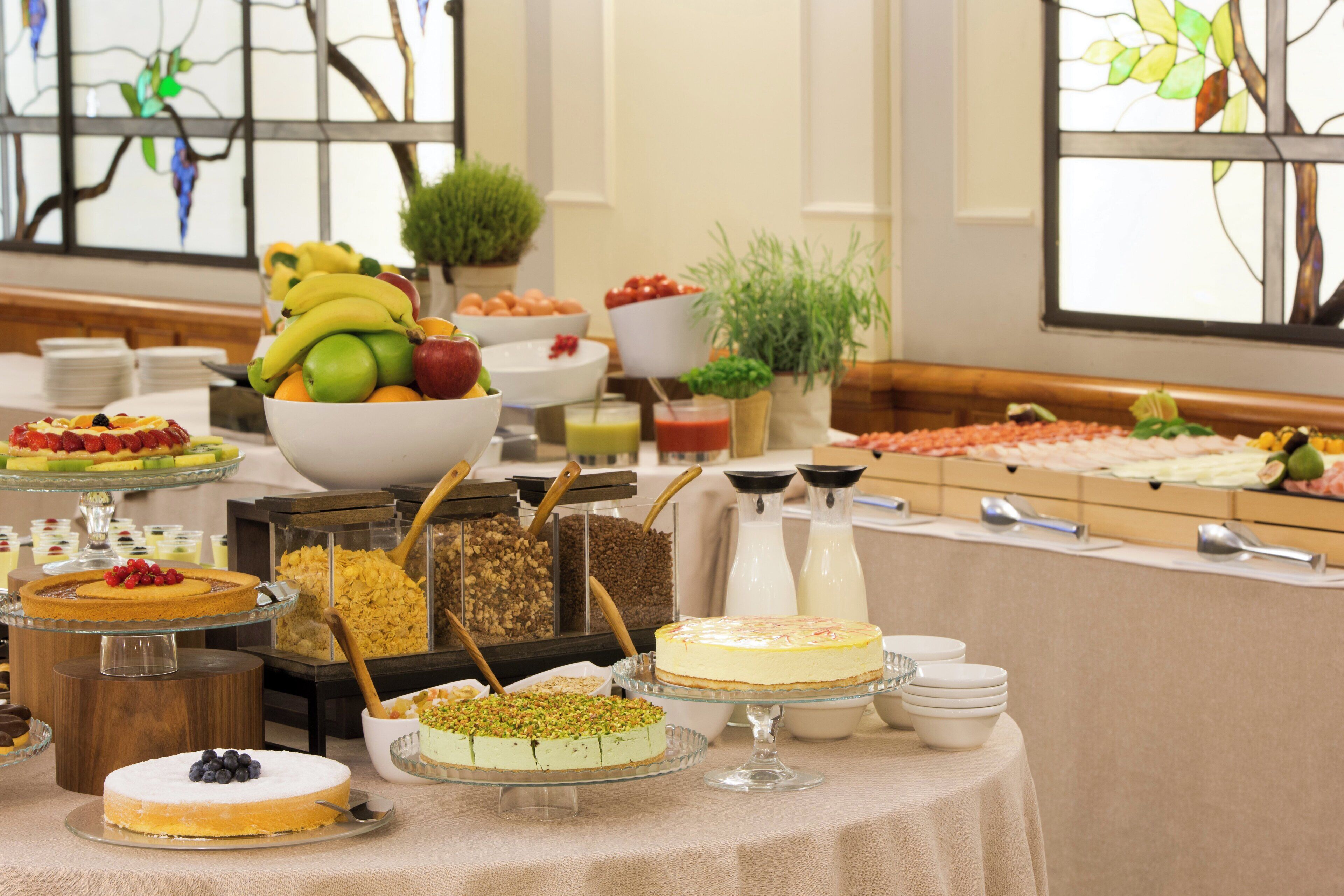 daily buffet breakfast (eur 15 per person)