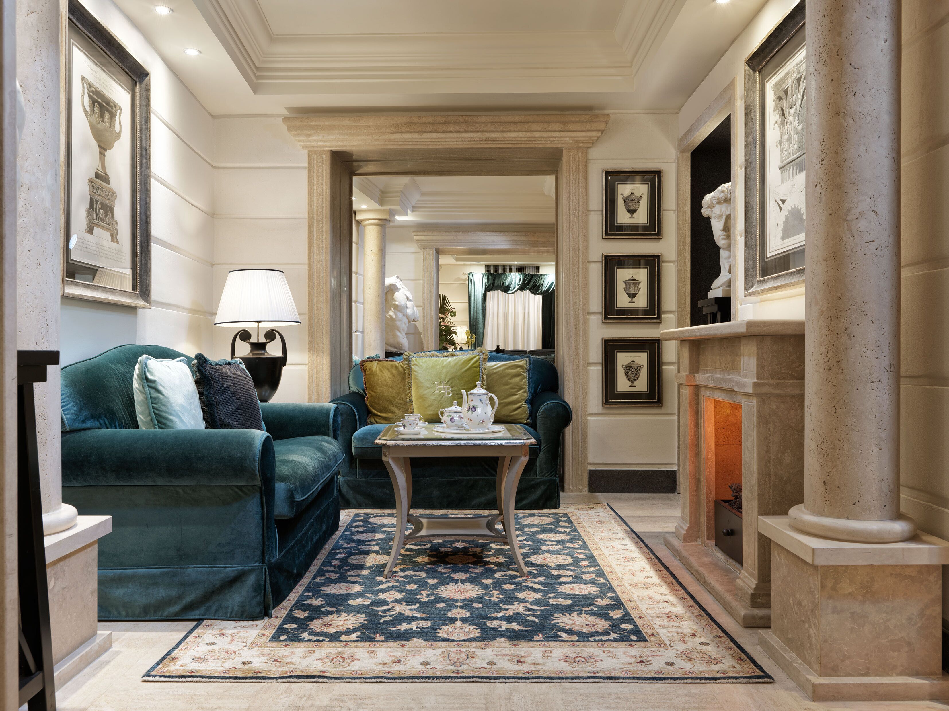 Sitteområde i lobbyen