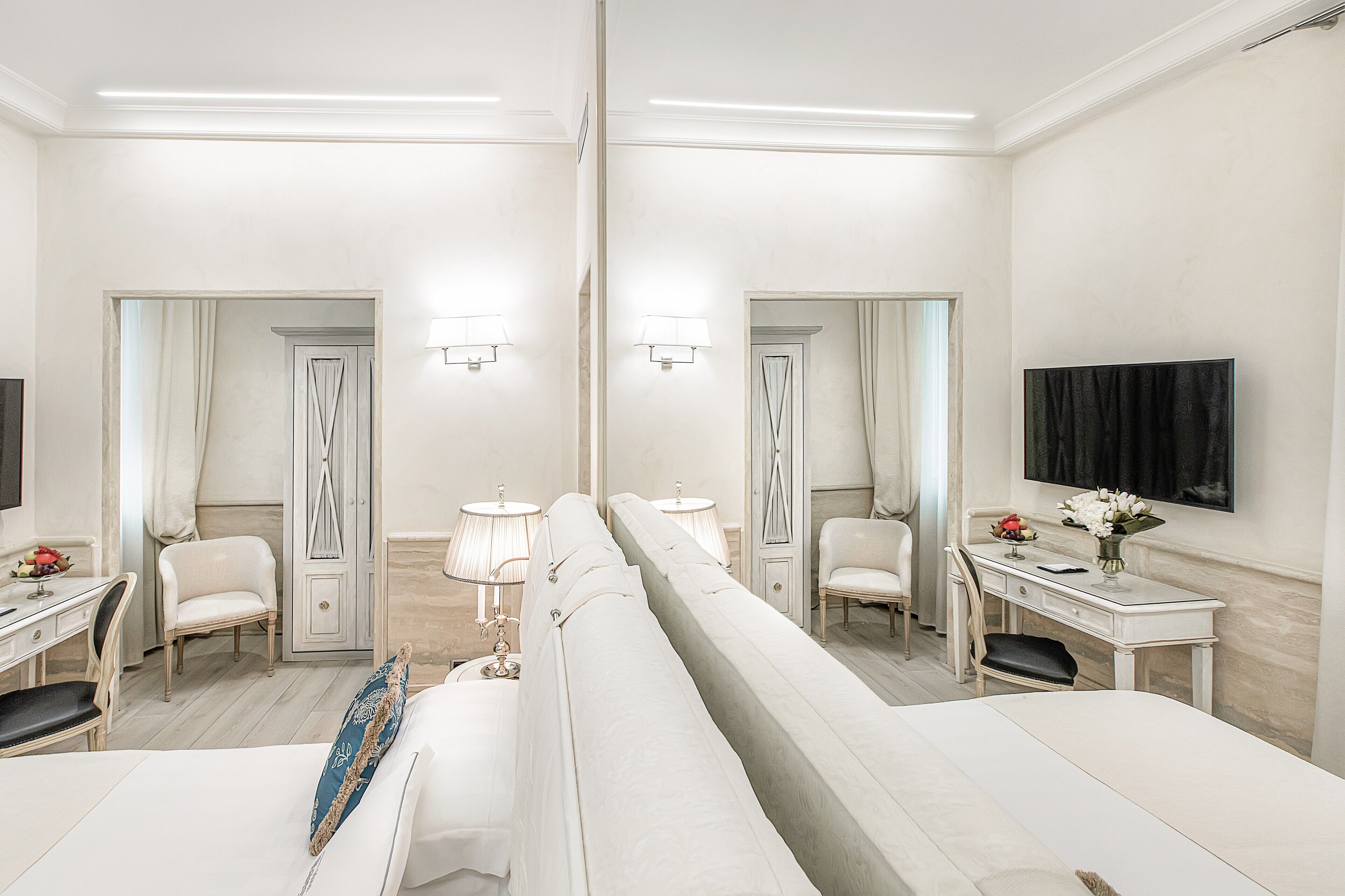 deluxe double room | down duvets, memory-foam beds, minibar, in-room safe