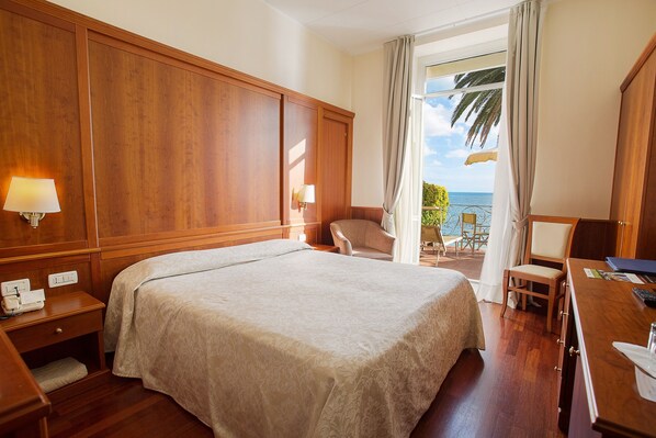 Panoramic Double Room, Sea View | Premium bedding, down duvets, minibar, in-room safe