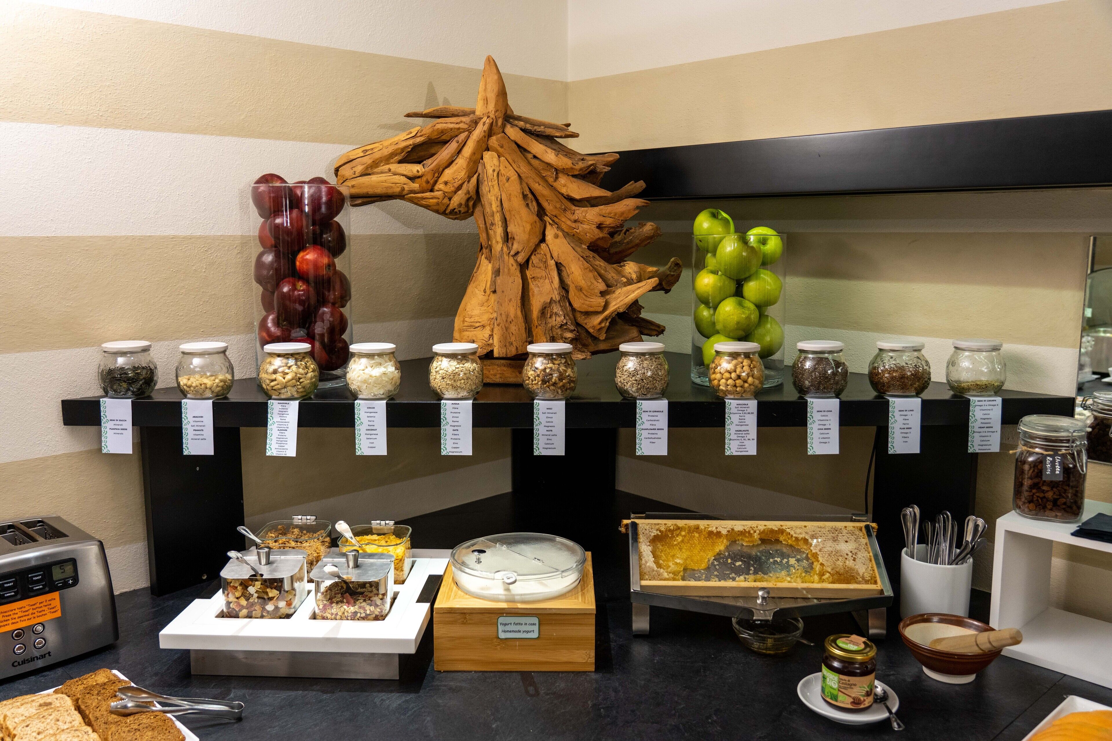 daily buffet breakfast (eur 18 per person)