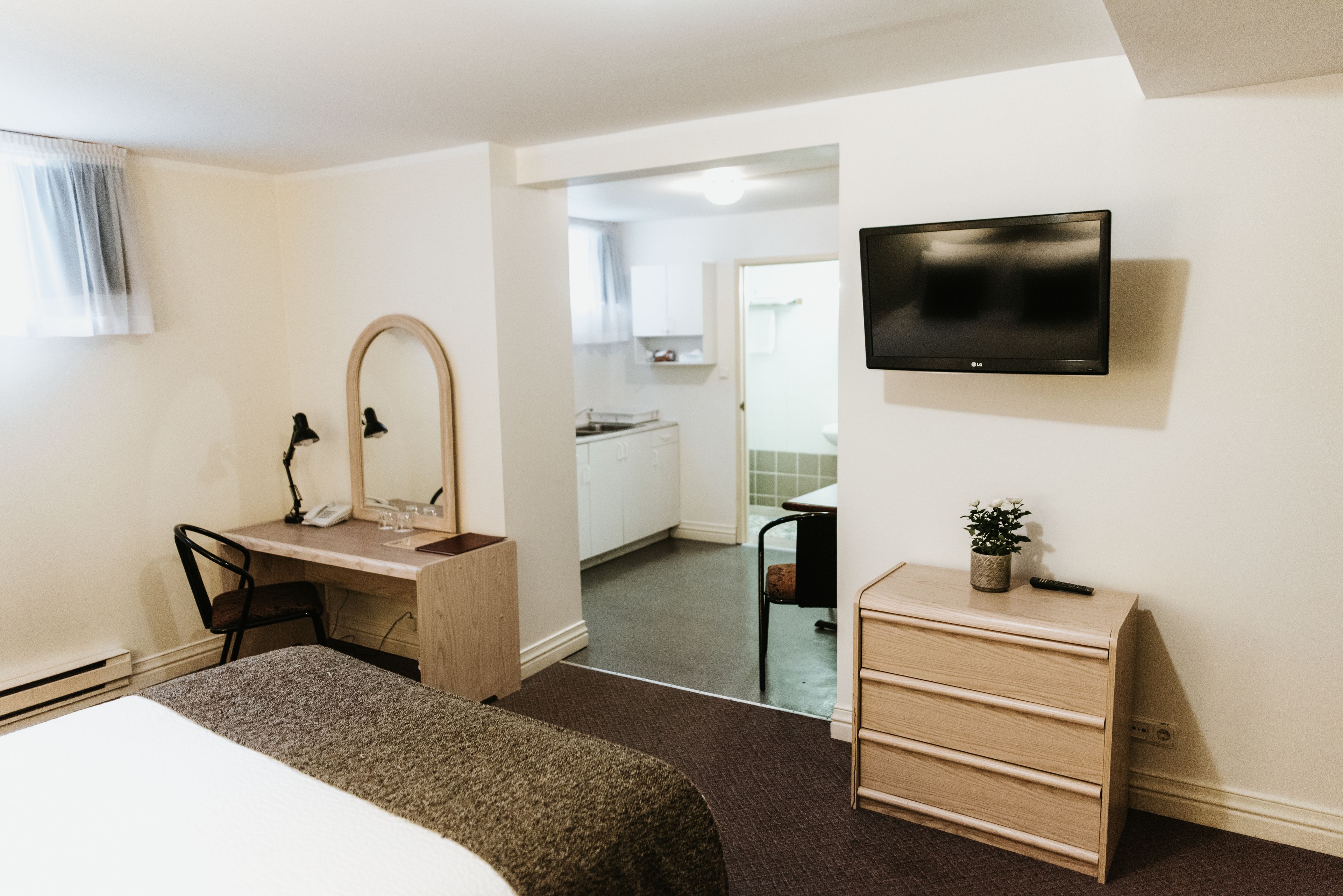 budget double room  | in-room safe, desk, blackout curtains, iron/ironing board