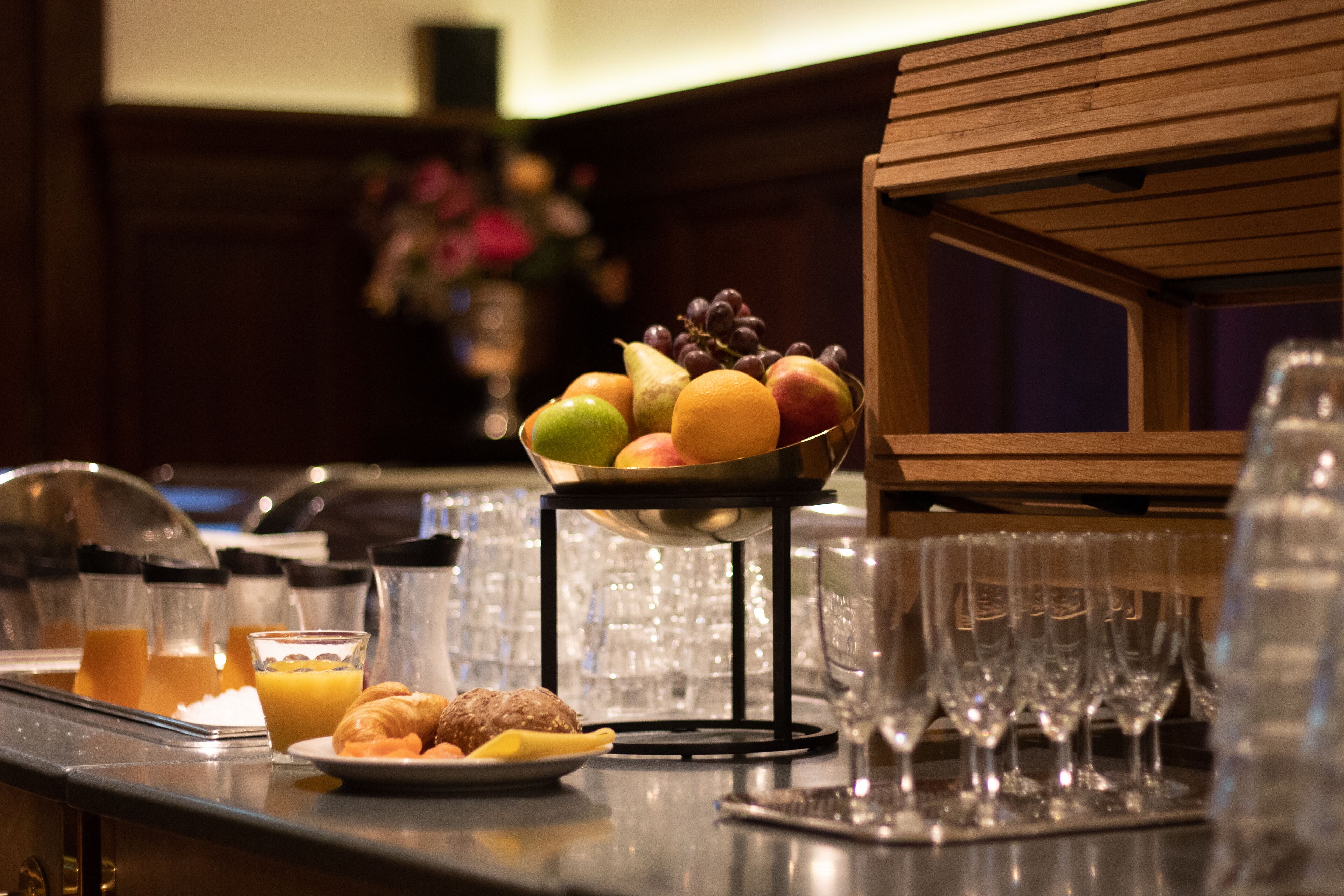 daily buffet breakfast (eur 25.00 per person)