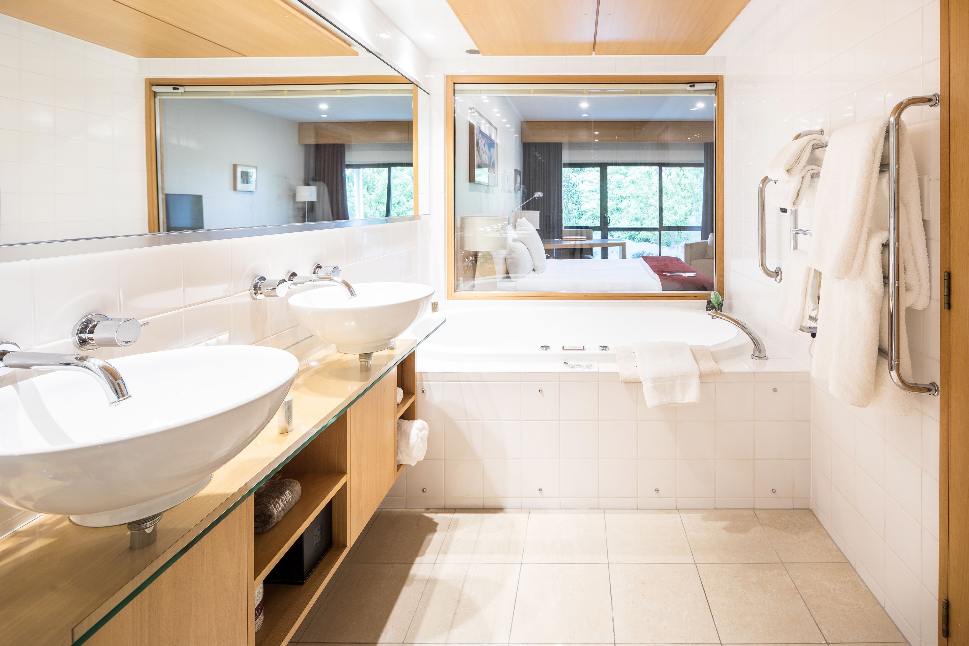 business suite, 1 king bed, mountain view | bathroom | shower, free toiletries, hair dryer, towels