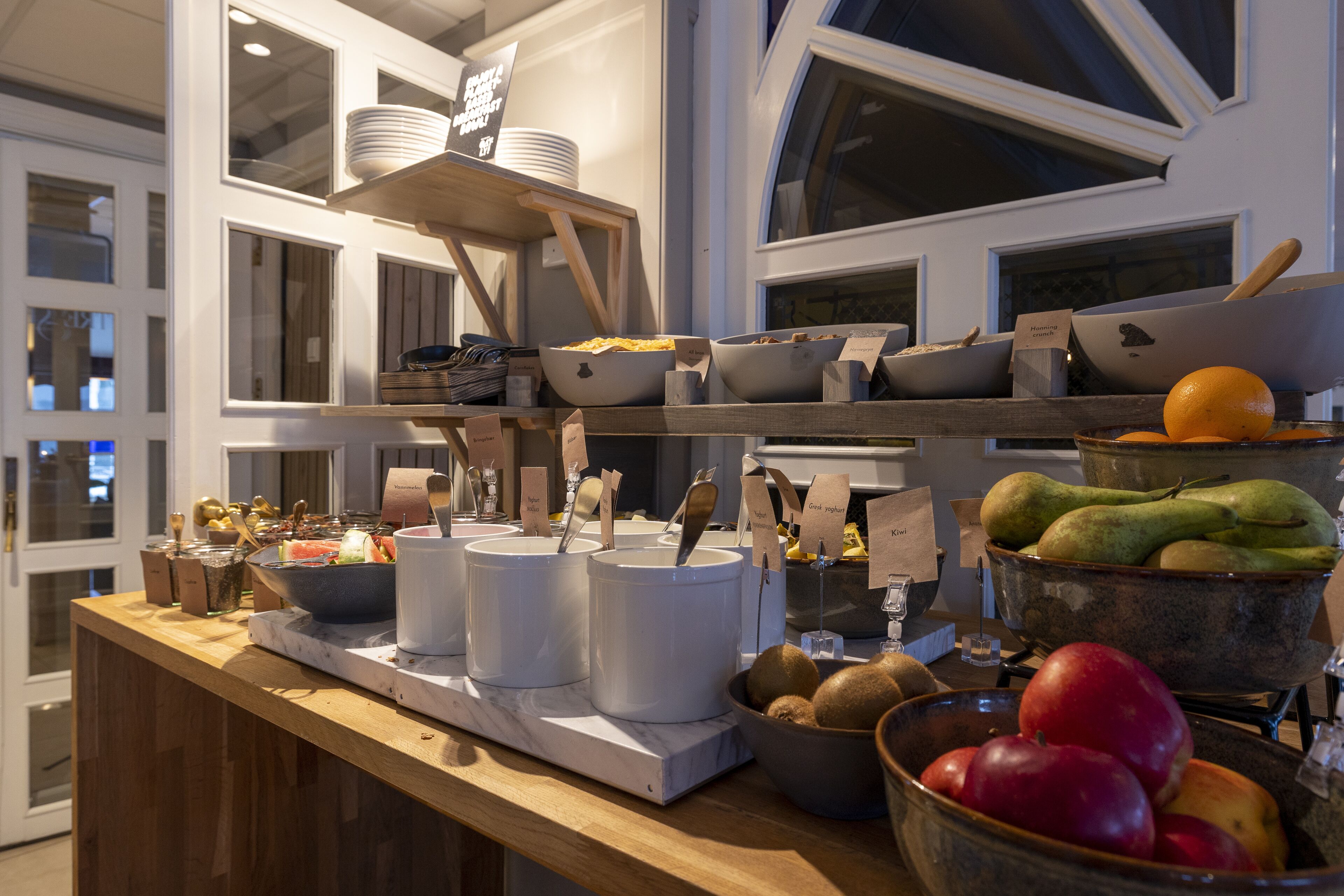 Frokostbuffé er inkludert hver dag