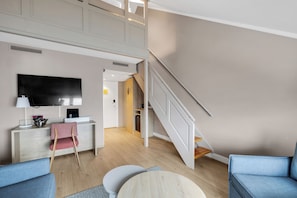 Family Room, Non Smoking | Minibar, desk, laptop workspace, iron/ironing board