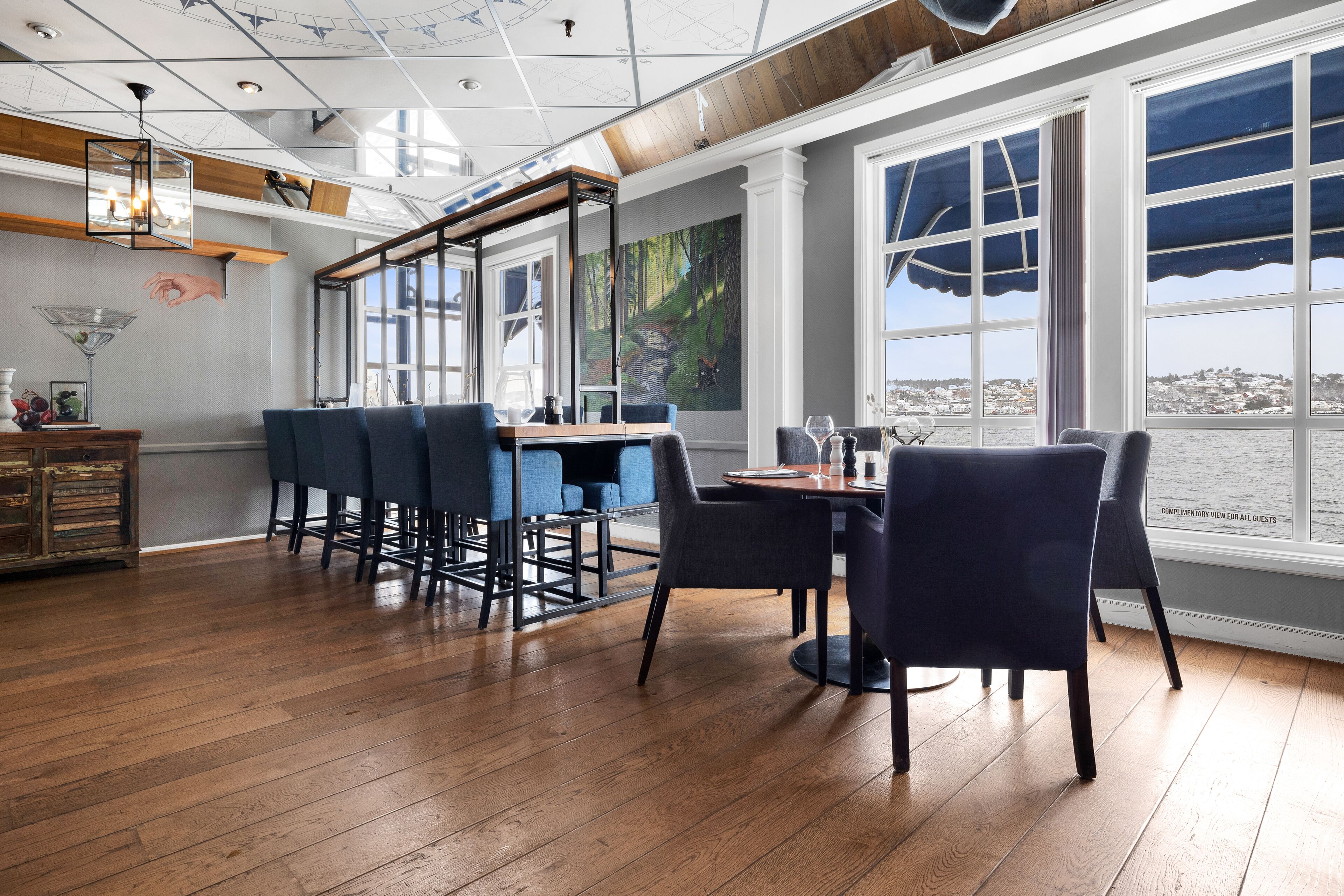 lunch, dinner served; american cuisine, sea views