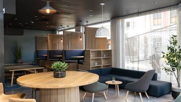 Sitteområde i lobbyen