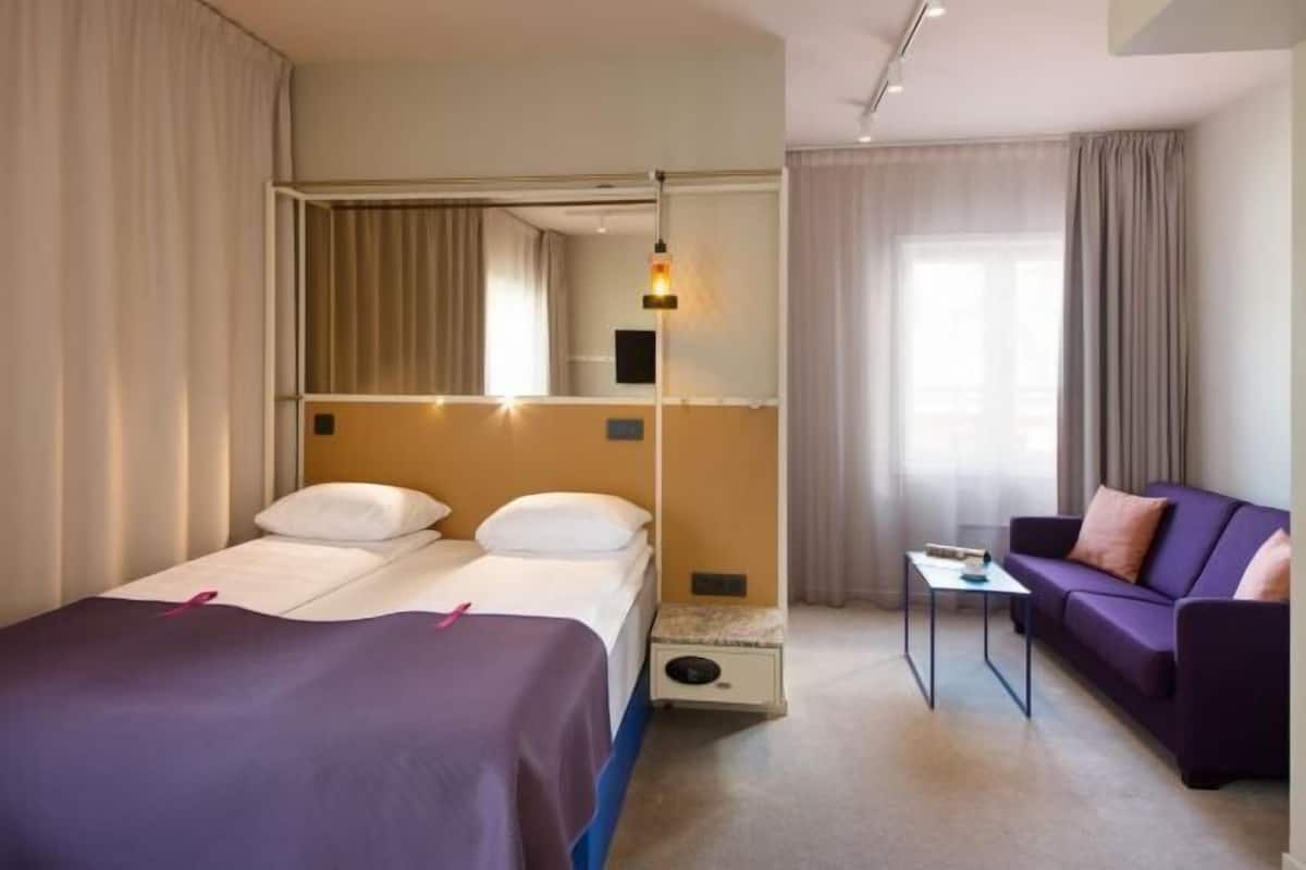 Hypo-allergenic bedding, blackout curtains, bed sheets