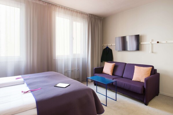 Superior-huone, 1 keskisuuri parisänky | Allergiatestatut vuodevaatteet, pimennysverhot, vuodevaatteet