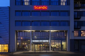 Front of property – evening/night