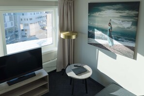 In-room safe, desk, laptop workspace, iron/ironing board