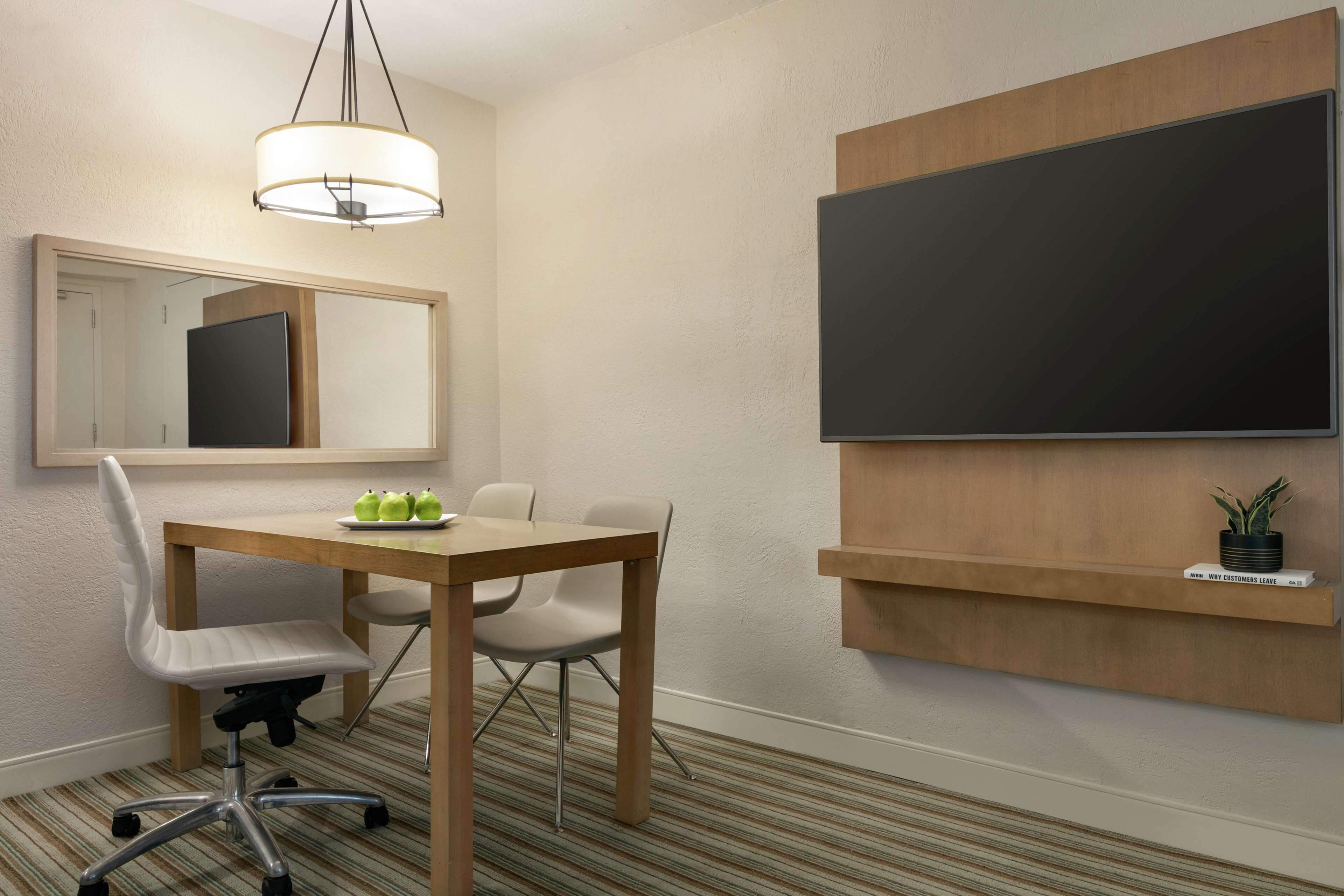 In-room safe, laptop workspace, blackout curtains, soundproofing