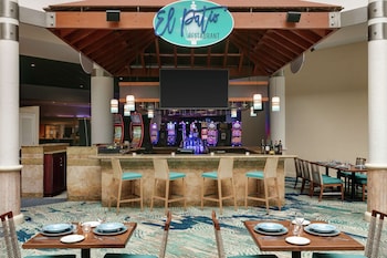 Pool views, open daily at Embassy Suites by Hilton San Juan Hotel & Casino