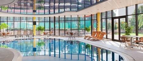 Indoor pool, outdoor pool