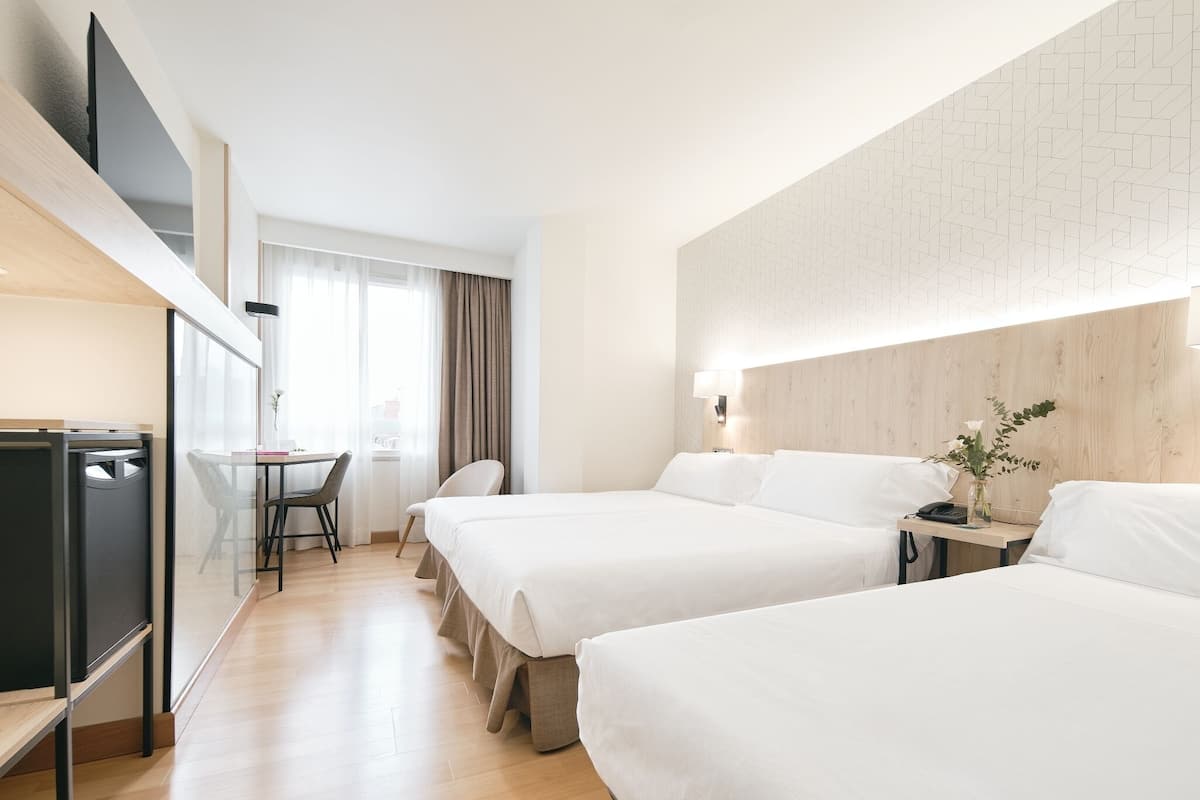 1 habitación y ropa de cama de alta calidad