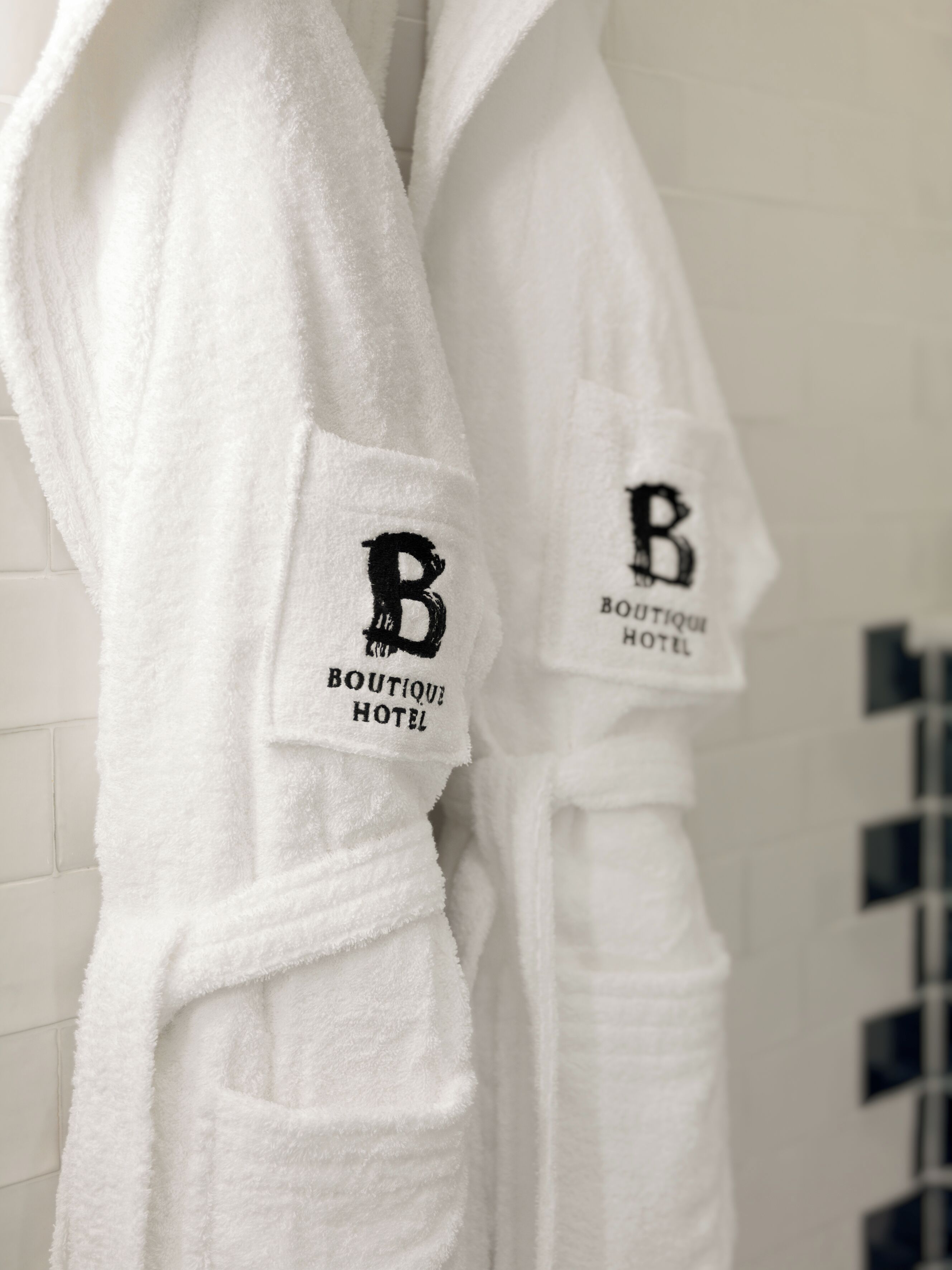 eco-friendly toiletries, hair dryer, bathrobes, slippers