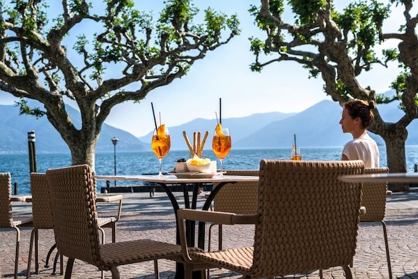 Deluxe-Doppel- oder -Zweibettzimmer, 1 Schlafzimmer, Balkon, Seeblick | Blick auf den See