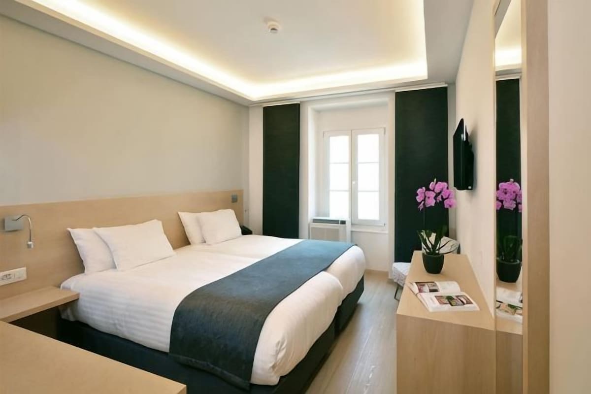 In-room safe, desk, laptop workspace, blackout curtains