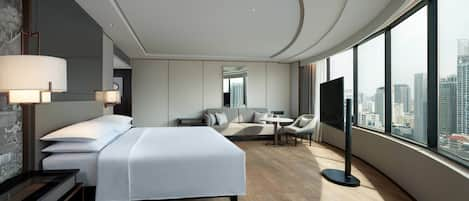 Executive-Suite, 1 Schlafzimmer | Hochwertige Bettwaren, Pillowtop-Betten, Minibar, Zimmersafe