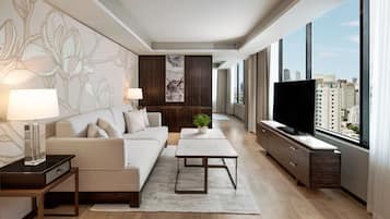 行政套房, 1 间卧室, 无烟房 | 客厅 | 液晶电视