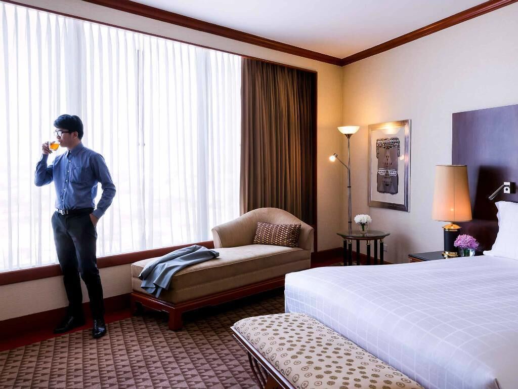 Executive suite, 1 kingsize bed | 1 slaapkamer, luxe beddengoed, een minibar, een kluis op de kamer