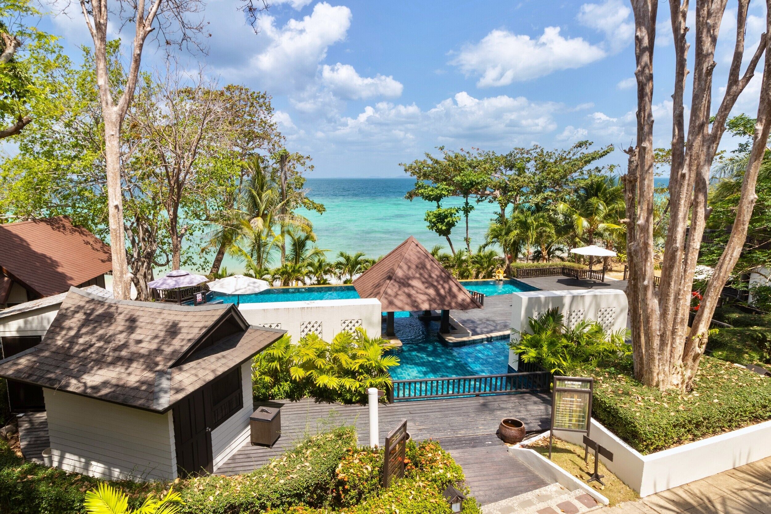 2 εξωτερικές πισίνες, ομπρέλες πισίνας, ξαπλώστρες