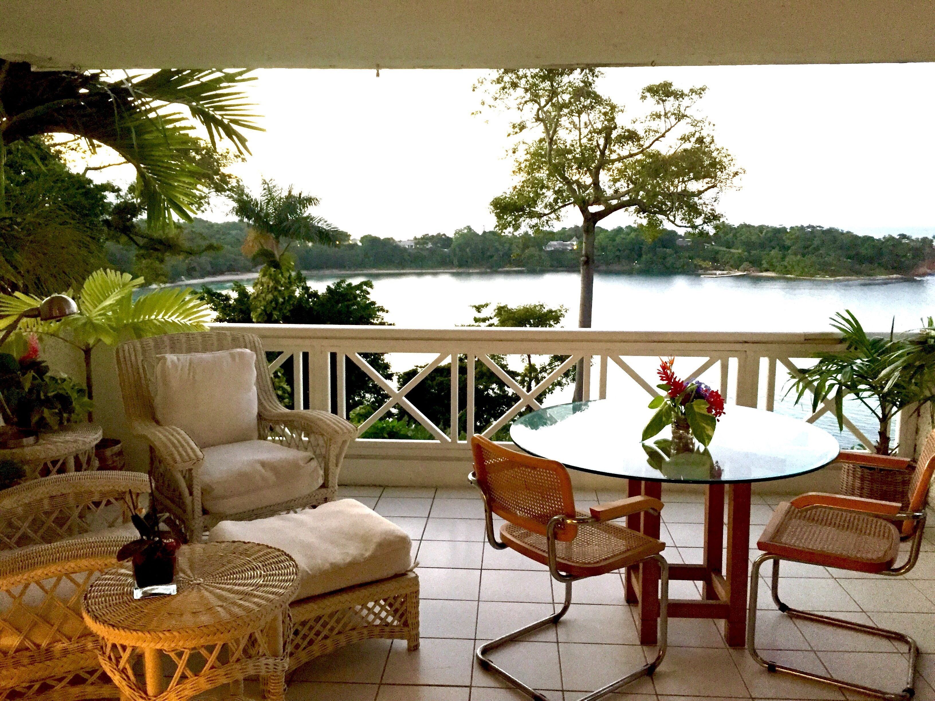 Villa Deluxe, 1 très grand lit, cuisine, vue océan | Terrasse/Patio