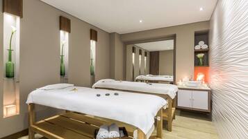 Couples treatment rooms, body treatments, body wraps, body scrubs