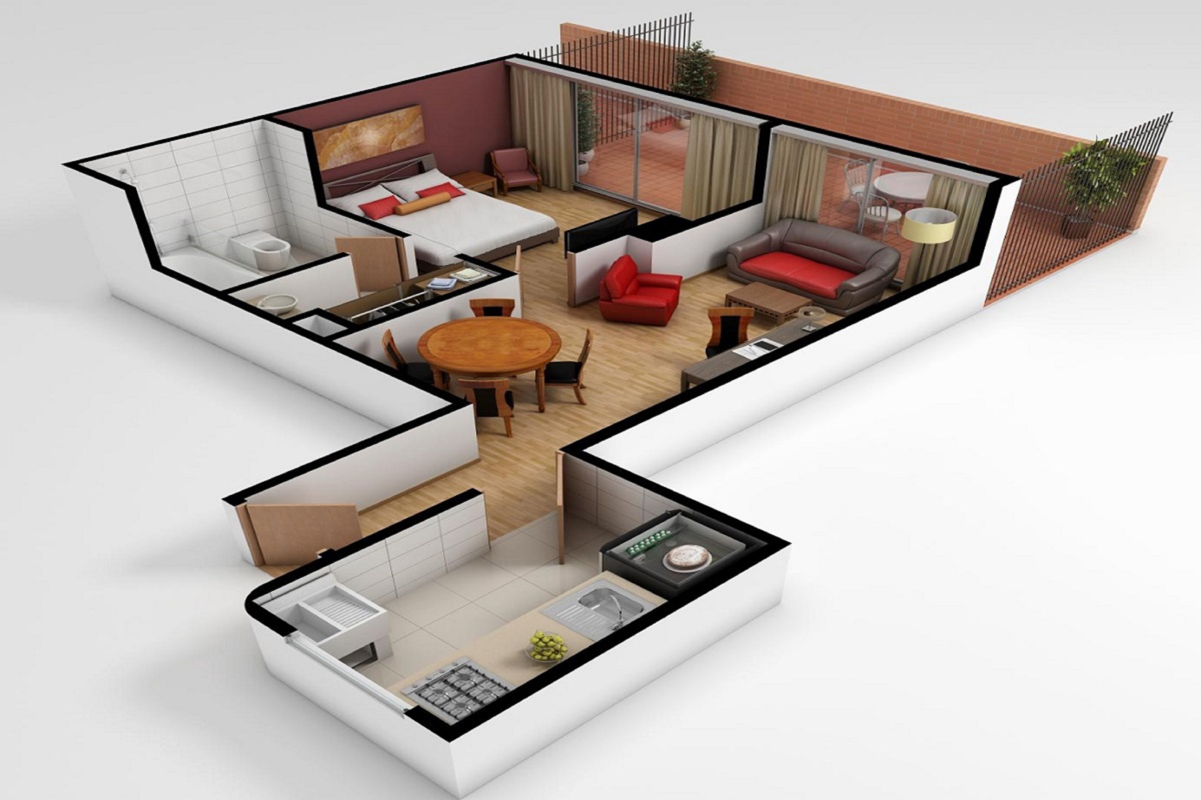 junior suite, 1 bedroom, terrace | floor plan