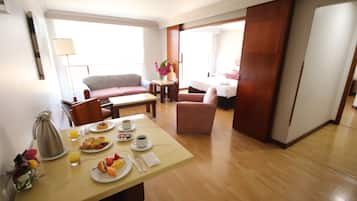 Down duvets, pillow-top beds, minibar, in-room safe
