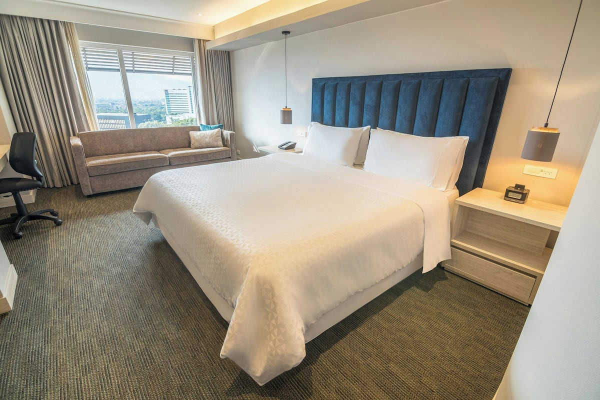 Premium bedding, down comforters, Select Comfort beds, minibar