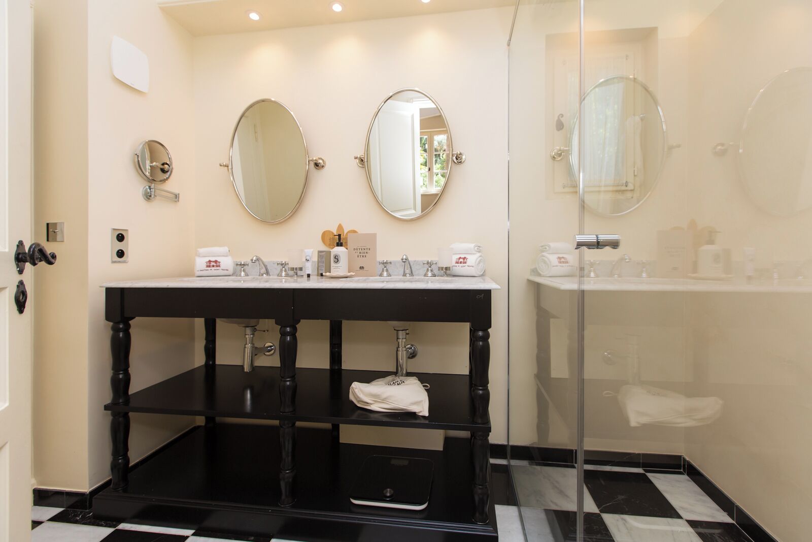 junior suite, 1 queen bed with sofa bed | bathroom | shower, hair dryer, bathrobes, slippers