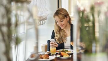 Daily buffet breakfast (EUR 22 per person)